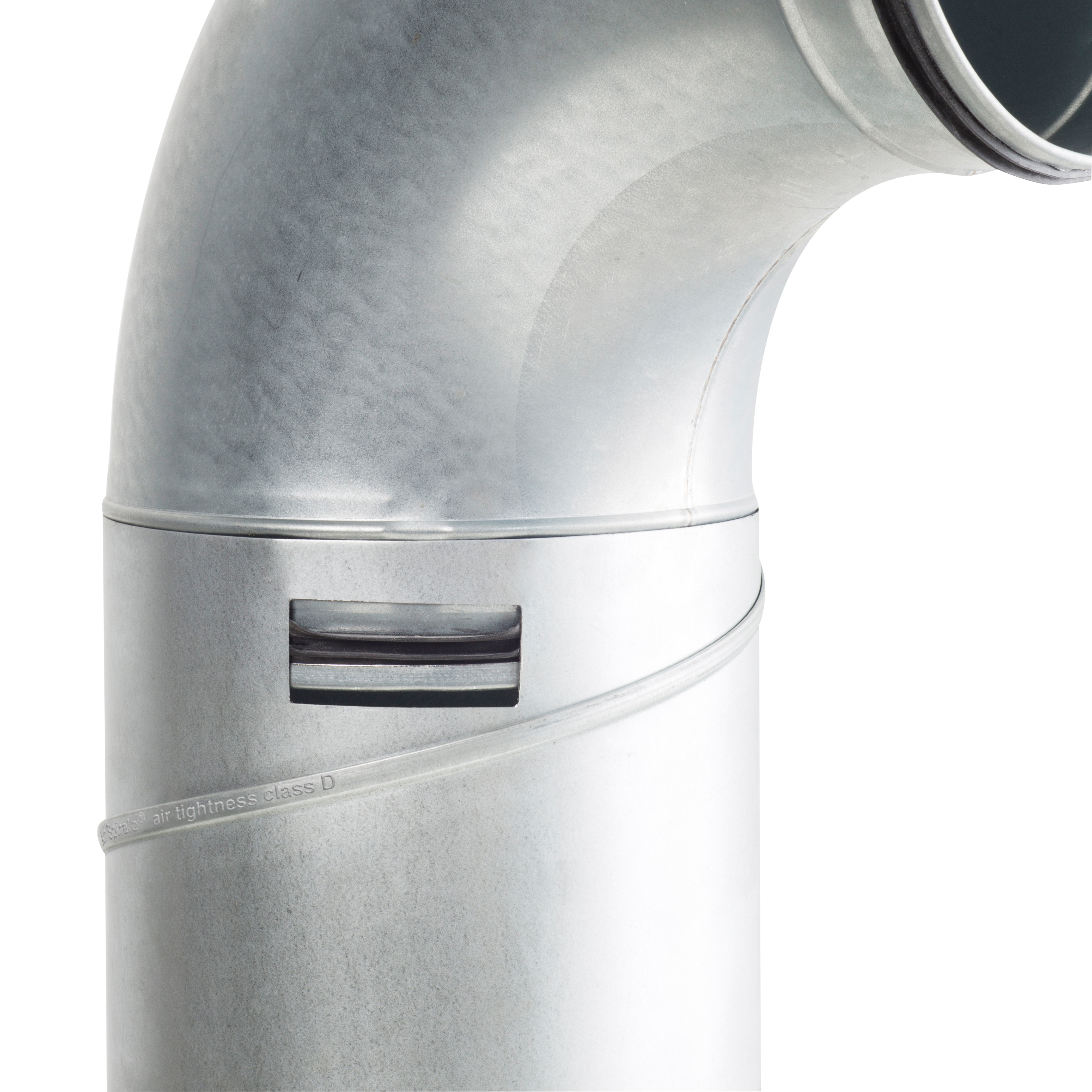 Raccordo KEN-LOK con chiusura in gomma su condotto circolare